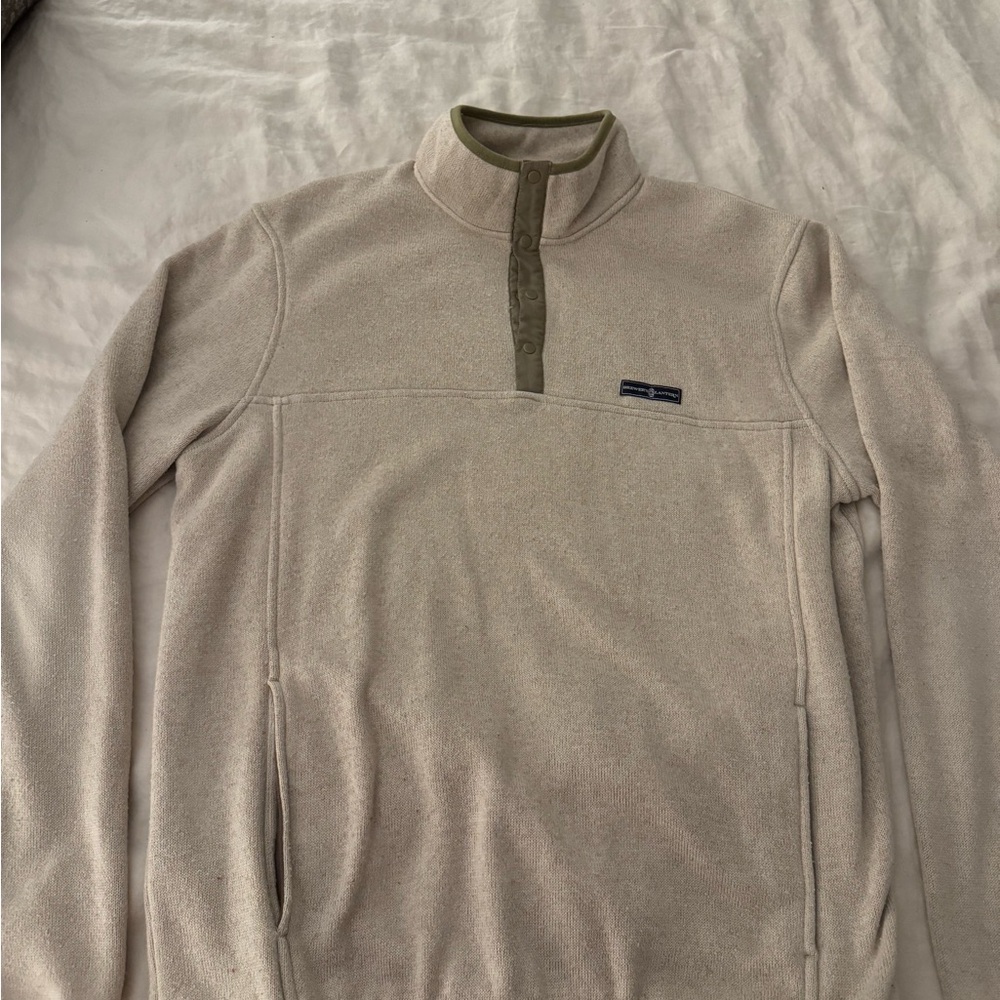 Brewer’s Lantern Men's Beige Fleece Sweater